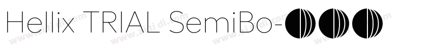 Hellix TRIAL SemiBo字体转换
